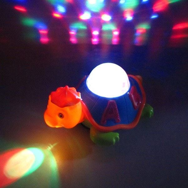 Sjov Elektrisk Simulering Skildpadde Gående Lys Musik Elektronisk Børn Pædagogisk Legetøj