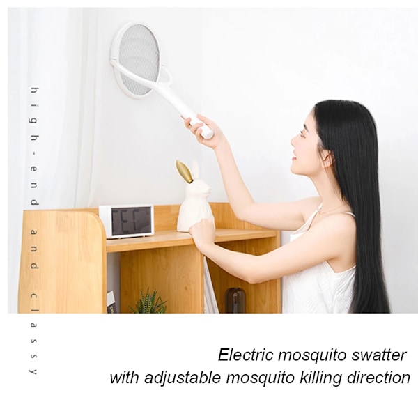 3500V 5in1 Mosquito Killer Lampe Multifunksjonell Vinkel Justerbar Bug Zapper Elektrisk USB Oppladbar Mygg Fly Flagermus Swatter