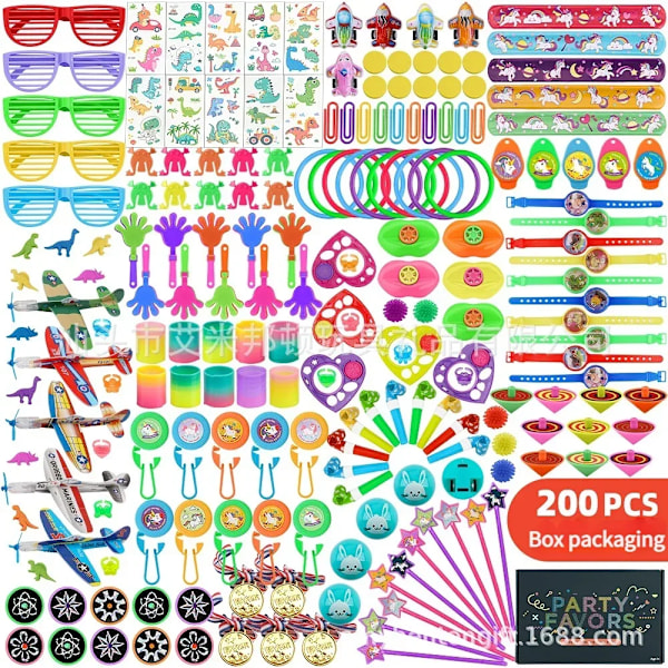 300 bitar Party Favors Leksak Sortiment Giveaway Pinata Filler Bulk Leksaker