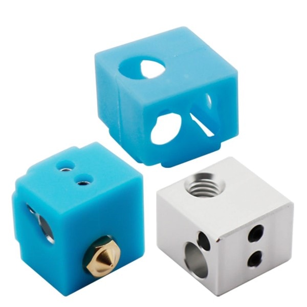 Värme Block Extruder Aluminium HotEnd V5 Uppvärmd Block silikon Sock fodral kåpa 3D Skrivare Delar