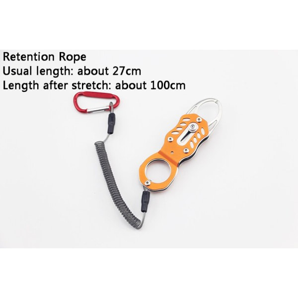 Fish Grip Utendørs Bærbar Lås Pesca Fiske Tackle verktøy Fish Llip Clip Folding Gripper