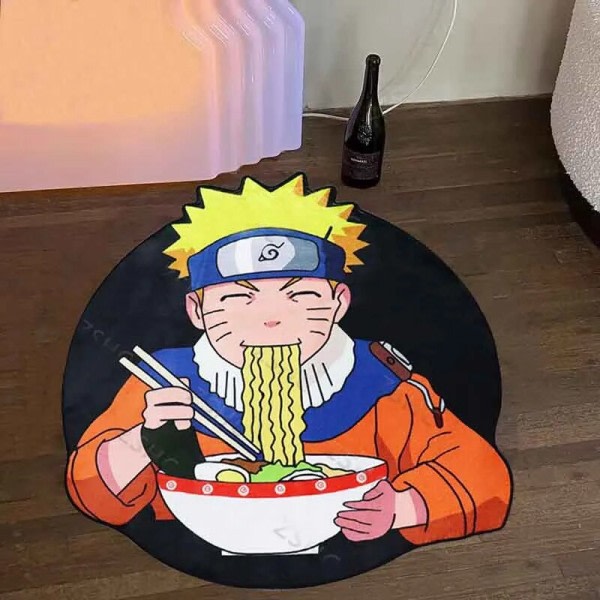 Anime Naruto Irregular Shape Custom Tæpper Stue Værelse Bad Køkken Mat Manga Kawaii Blødt Tæppe