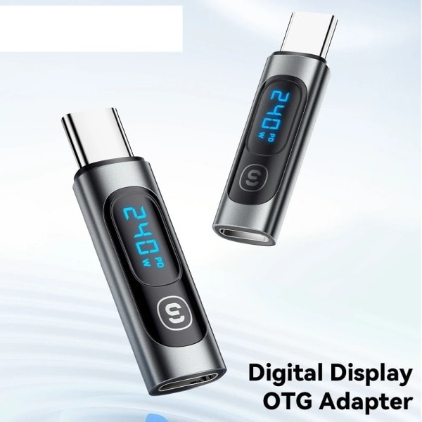 240W USB C Adapter Typ C to USB C 3.0 2.0 OTG Connector Digital Display Data Adapter