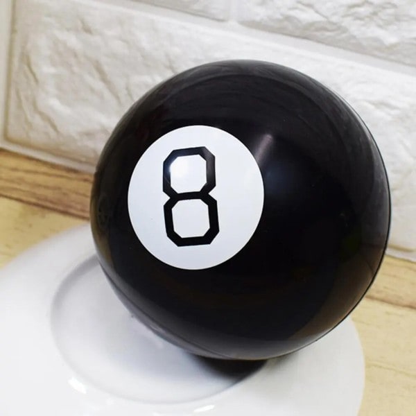 Sort 8 magiske rekvisitter 10CM Magic Ball Prophecy Magic Ball Sort 8 Magic Props