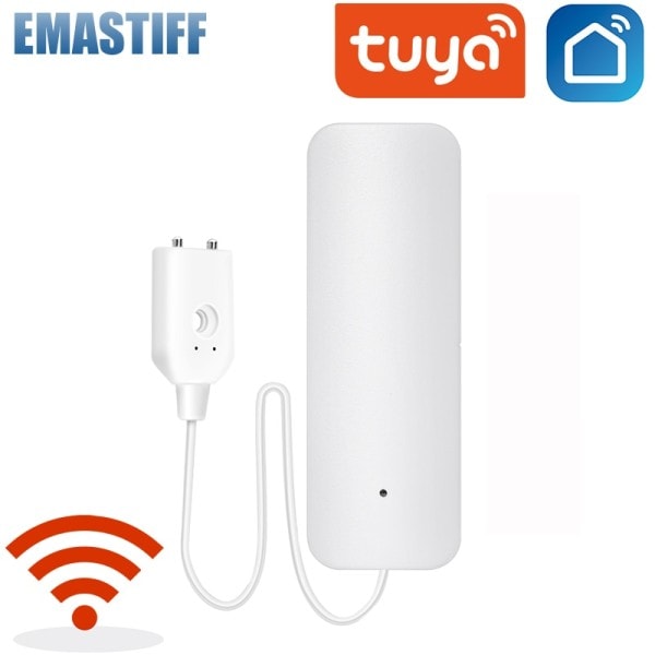 Riippumaton WIFI vesi vuoto anturi ilmaisin tulva hälytys ylivuoto turva hälytys järjestelmä