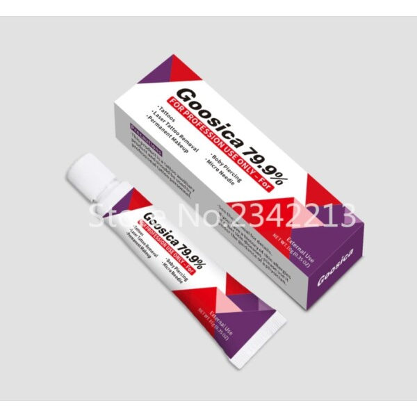 Goosica Tattoo Cream 79,9%  Før Permanent Makeup Microblading Øyenbryn Lepper