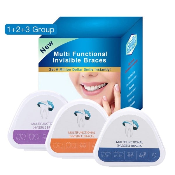 Dental Tand Ortodontisk Appliance Tränare för Alignment Handstag 3 Stages Tänder Tränare