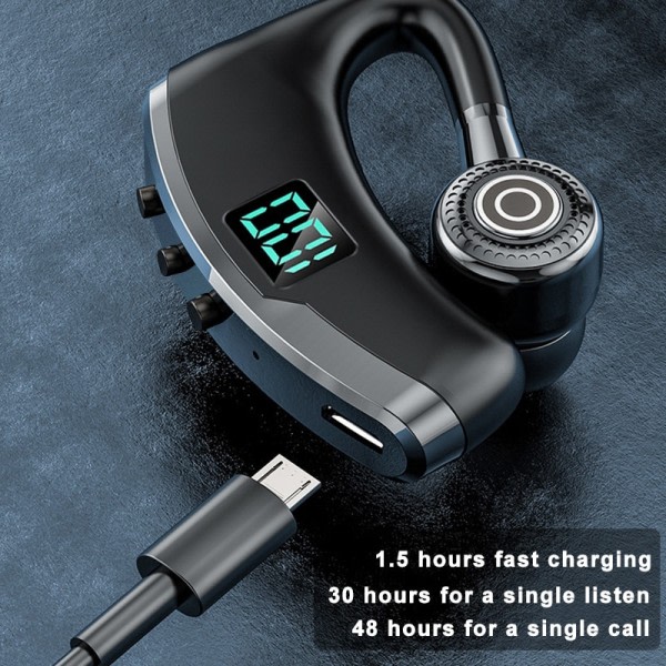 V9 Business Øretelefon 5.1 Bluetooth Trådløs Hovedtelefoner Øre krog Hi-Fi Stereo Headset