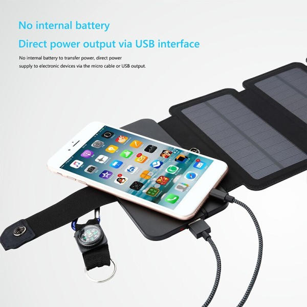 Utomhus Multifunktionell Portabel Solar Laddning Panel Fullbar
