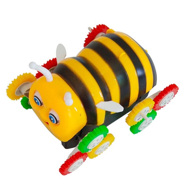 Elektrisk Farverig Tegnefilm 12 hjul Bee 360 Grader Tumbling Bil Legetøj