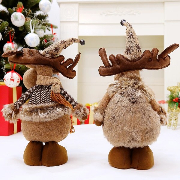 Reinsdyr hjort elg dukker leker jule pynt håndverk gave jule tre hjem rom dekor pynt