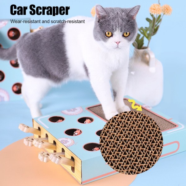 Funny Cat Stick Kattunge Hit Gophers Maze Interactive Educational Spel Box With Scratcher