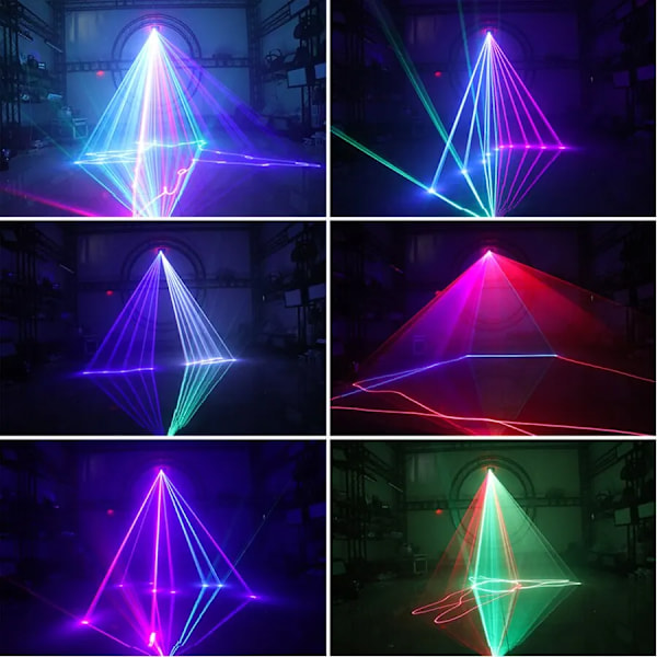 RGB Laser 500MW Beam Line Scanner Projector DMX Professional Disco DJ Bröllop Fest Bar Club Scen Ljus