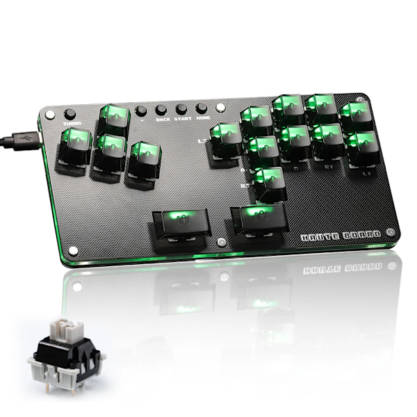 Fightstick Hitbox Leverless Controller Mini Stickless Arcade Stick For PC /Ps3/ Ps4 /Switch