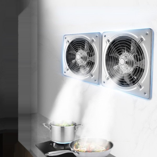Rustfrit stål Køkken Ventilator Udstødning Røg Husholdning Udstødning Blæser