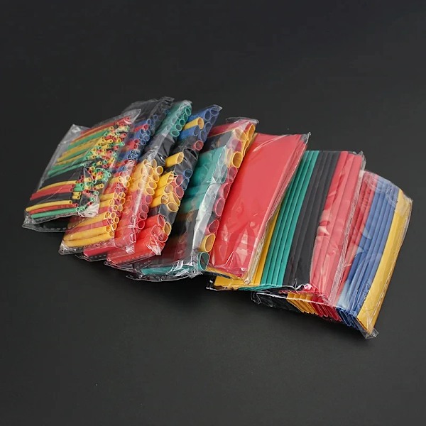 328 stykker Varme Shrinkable Tube Isolation Miljø Beskyttelse Varme Shrinkable  Elektrisk Kabel Sleeving