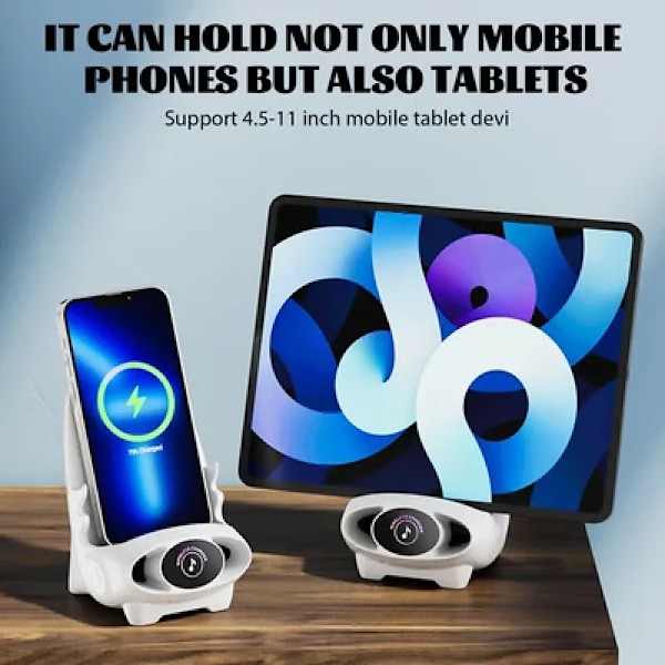 Trådløs lader stativ bærbar mini stol universal 15W stol holder lader telefon lade holder
