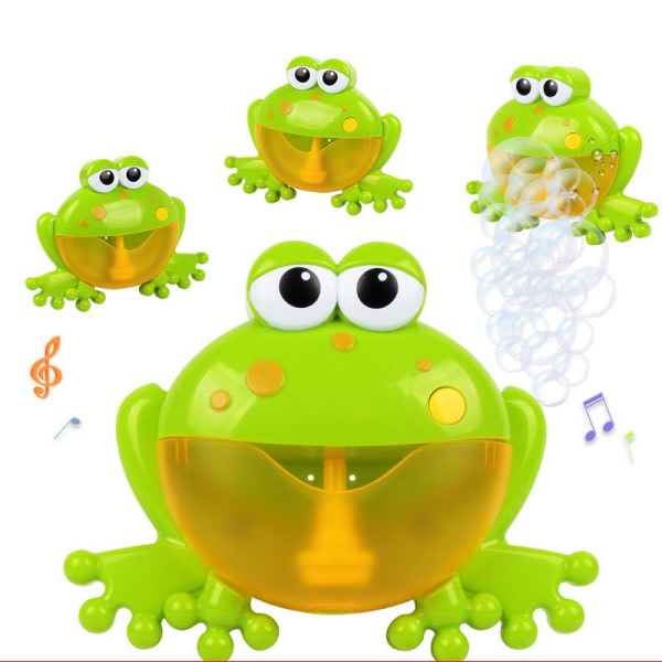 Boble Krabber Frø Baby Bad Legetøj Småbørn Bad Bubble Maker Pool Svømning Badekar Sæbe Maskine Badeværelse Legetøj til børn