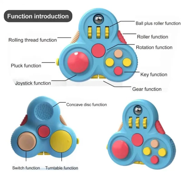 Fidget Pad 10 in 1 Fidget Toys Antistress Fidget Pack Superior Spinner Figet Toys Hand Busy Pad
