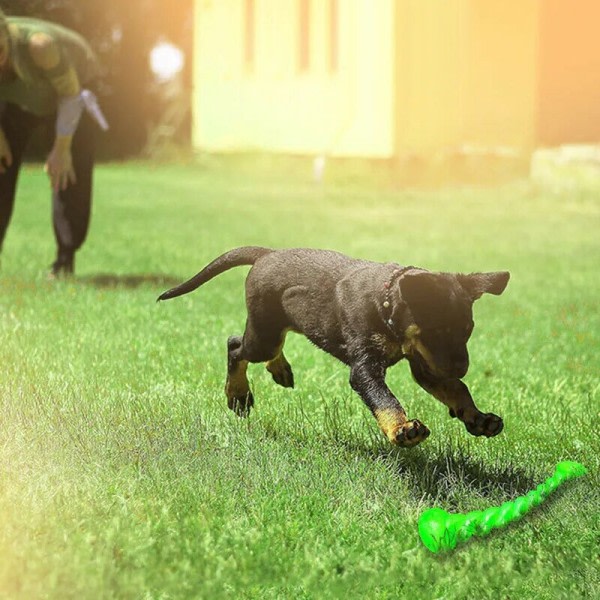Lemmikki koira koulutus interaktiivinen lelu lemmikki hauska poikas tikku vahva kumi kestävä hampaat puhdas lelu