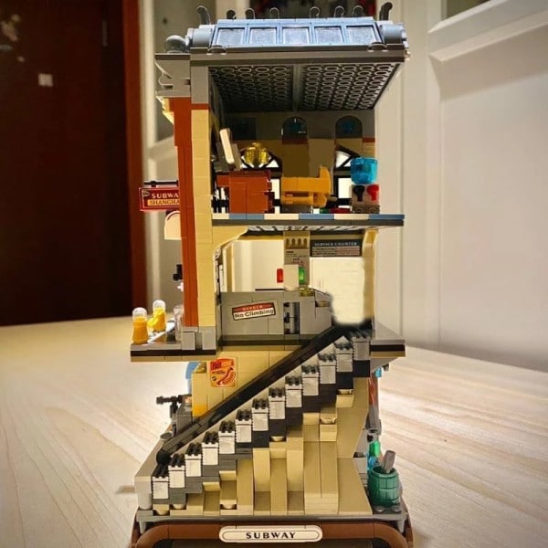 Mini Blocks City Subway Station Platform Model DIY Building Blocks European style Bricks Legetøj