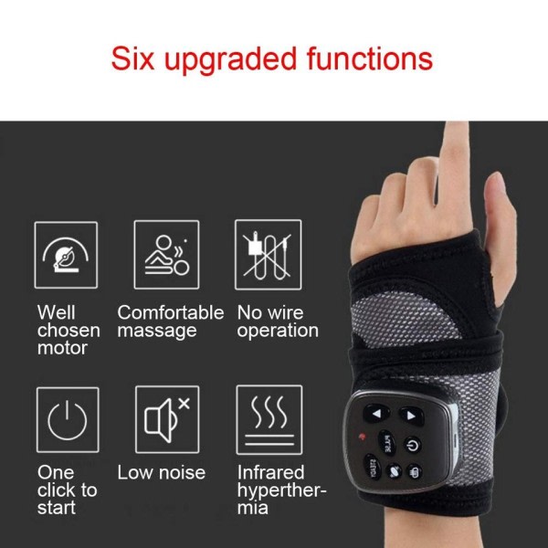 Multifunksjon ledd vibrasjon armbånd luft trykk elting varm komprimering meridian fysioterapi instrument