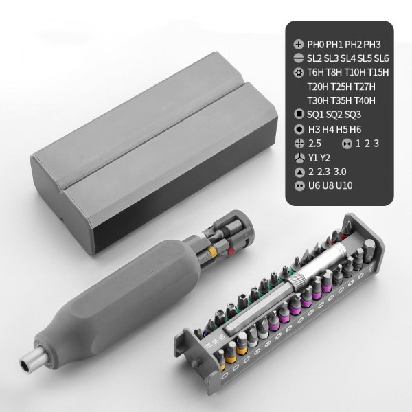 Multifunktion Skruvmejsel Set S2 Phillips Spårad Precision Skruvmejsel Bit