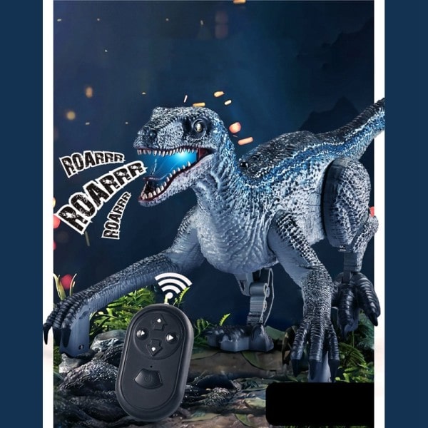 Kaukosäädin Dinosaur, Elektroninen Realistinen Kävely Dinosaurukset Valoilla Ja Mölyävillä äänillä Lemmikit lelut