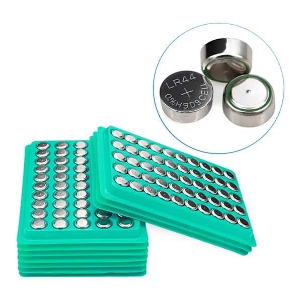 50 styk AG13 LR44 A76 357 357A LR1154 SR1154 SR44 1,55V Alkaline Batteri Til Ur Loregner Bil nøgle fjernbetjening