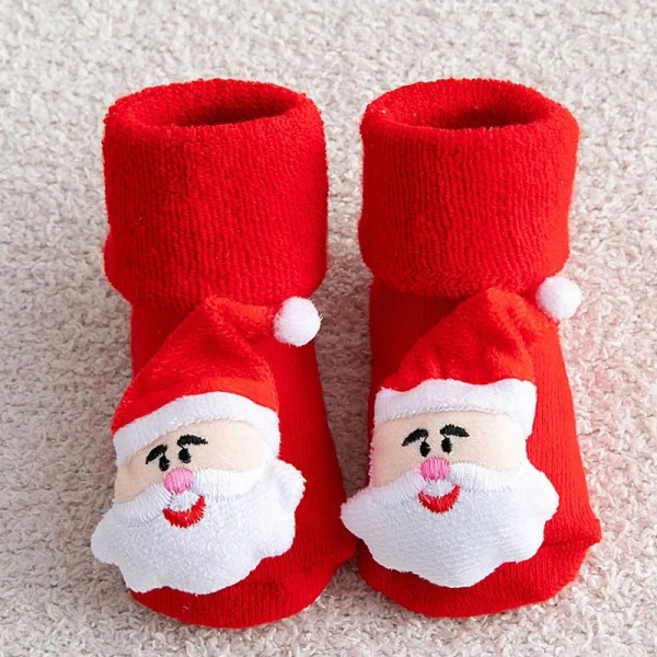 Lapset Lapset's sukat tytöille pojille liukumaton printti puuvilla taapero vauva joulu sukat