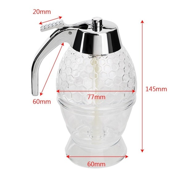 Juice sirap kopp bi dropp dispenser vattenkokare kök tillbehör honung burk behållare förvaring kanna