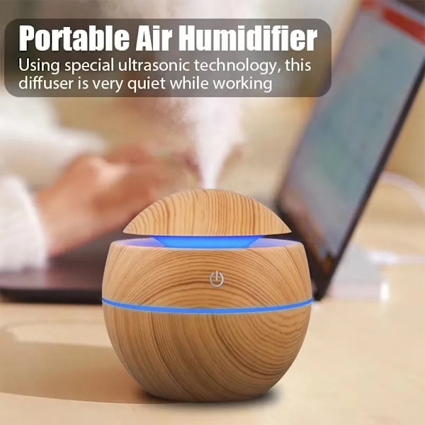 USB Ultrasonic Cool Dimma Sprayer Essential Oil Doft Min Luftifier