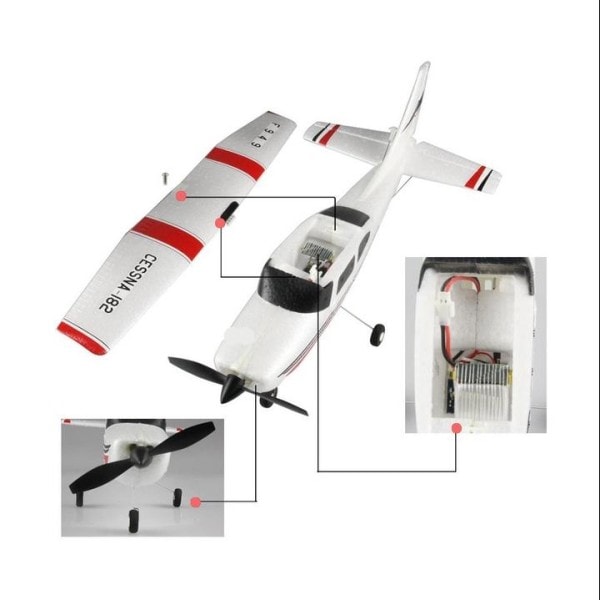 Mikro RC Flygplan BNF Utan sändare
