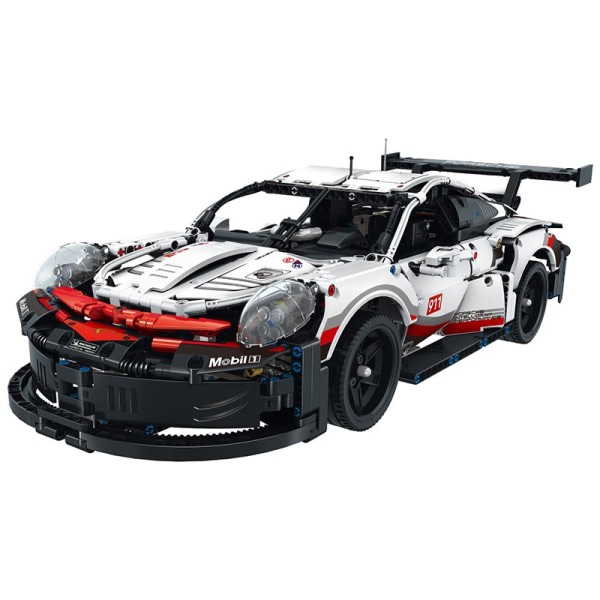 Teknisk Porscheed 911 RSR Super Racing Byggnad Klossar Klossar Modell Super Bil leksaker