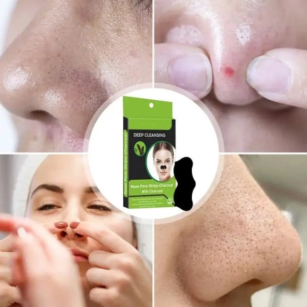 Nese Strips 10stk Svarthode Rensing Strips Hormhode Fjerning Nese lapp Peel Off Nese klistremerke