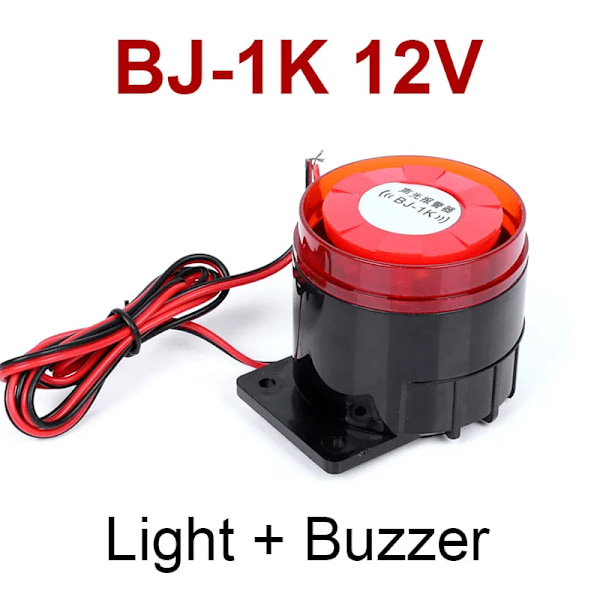 12V  220V summeri valo korkea desibeli ääni ja valo hälytin