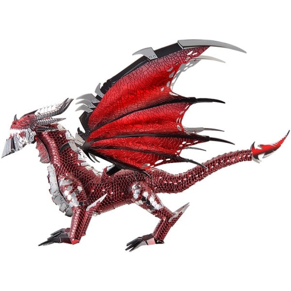 3D Metal Puslespil Den Sorte Dragon Model Gør-det-selv Laser Klip Saml Stiksav Legetøj