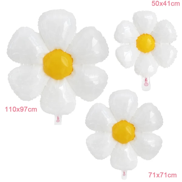 Daisy kukka folio ilmapallo kasvi eläin alumiini folio ilmapallo häät lasten syntymäpäivä juhlat koriste