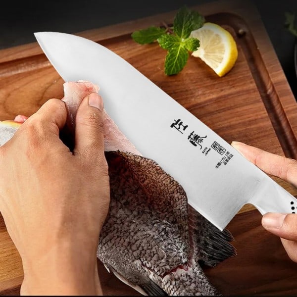 Kök Kniv Set med Ryvskarpa Japanska Blad för Precision Skärning