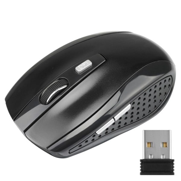 Trådløs Mus Justerbar  DPI Mus 6 knapper Optisk Gaming Mus Gamer Trådløs Mus med USB modtager