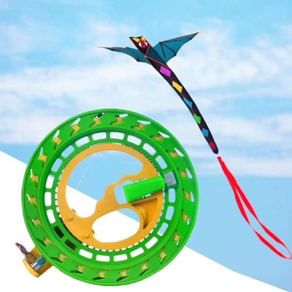 Drage Snelle Winder Brann Hjul Snor Flying Håndtak Verktøy Twisted Snor Line Grip For Fying Kites 200M