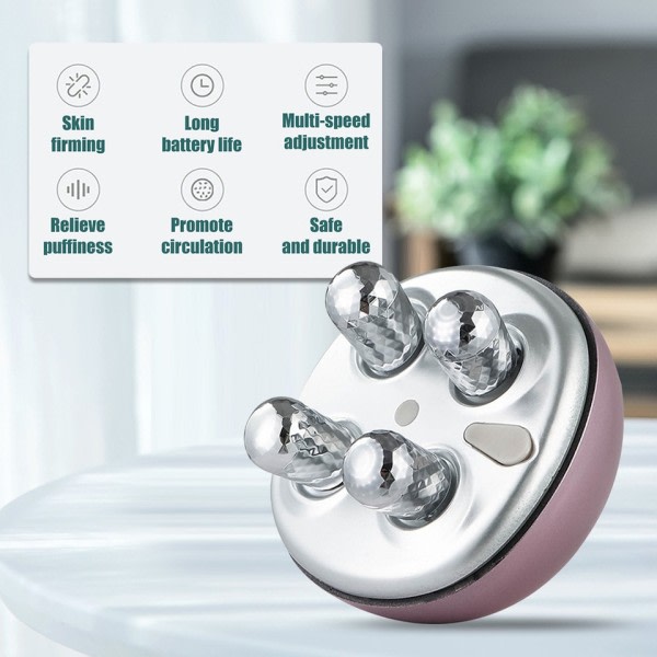 3D ansigtsbehandling rulle massage ansigtsløftning enhed hud opstrammende EMS mikro strøm stram hud massager