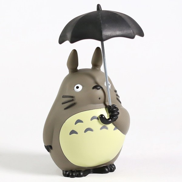 Miyazaki Hayao Min nabo Totoro med paraply PVC figur samlerobjekt model legetøj