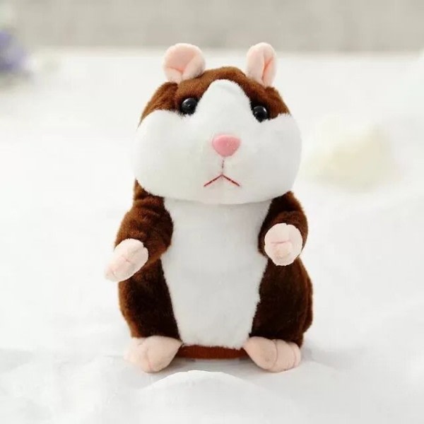 15 cm Härlig Pratande Hamster Prata Prata Ljud Spela in Repetera Stuffed Plysch Djur Kawaii Hamster Leksaker