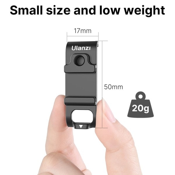 Metall Multi-Function Batteri Kåpa För GoPro Hero 11 10 9 Batteri Lock Med 1/4'' Kall Sko Mount Mikrofon
