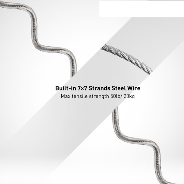 Fiskeri stang tøjring båd kajak pagaj 2M heavy duty elasticitet lanyard