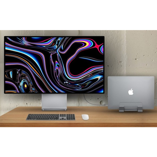 Lodret Laptop Stand Aluminium Justerbar Laptop Holder