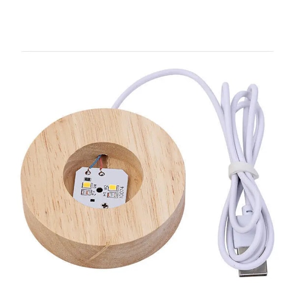 USB LED Natt Ljus Galaxy Kristall Ball Bord Lampa 3D Planet Mån Lampa Sovrum Hem Inredning
