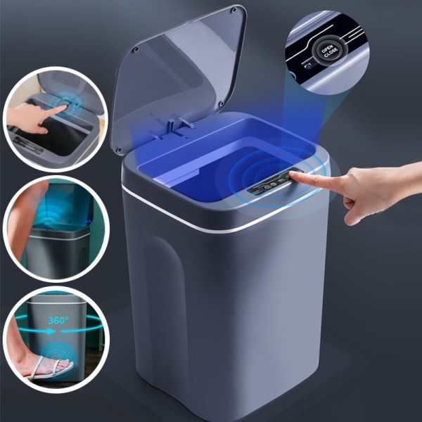 Smart induktion affaldsspand automatisk intelligent sensor affaldsspand  elektrisk touch affaldsspand