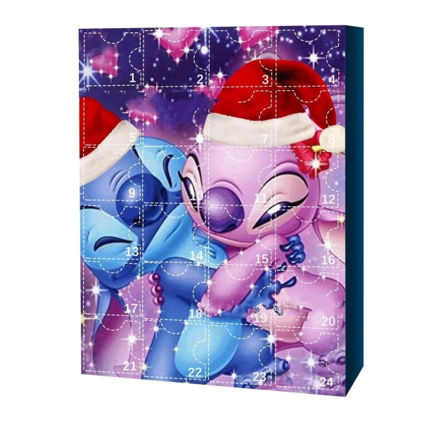 Jul Stitch Advent Kalender For Børn Mickey Minnie Blind Box Juguetes Overraskelse Legetøj Til Børn 2024 Navidad Gaver